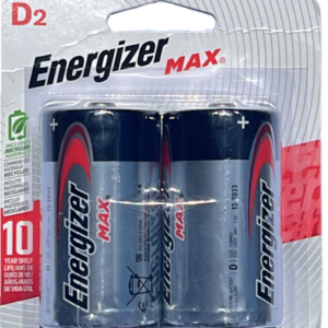 BATERIA ENERGIZER ALKALINA MAX D 2