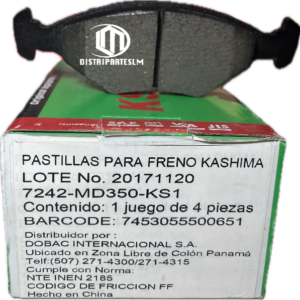 PASTILLA DE FRENO 7242 MD350 KS1FIAT FIORINO PREMIO 1.3 PALIO SPACIO VOLKSWA