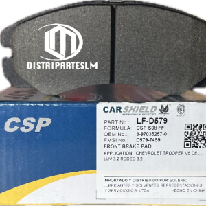 LF-D579 PASTILLAS DE FRENO CARSHIELD CHEVROLET TROOPER V6 DEL LUV 3,2 RODEO 3.2