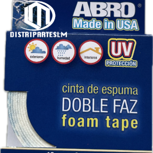 CINTA DOBLE FAZ ABRO 3/4 X 2 MTS 18MM