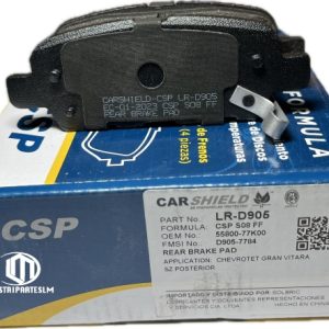 (LR-D905) 7784 MD905 PLUS PASTILLA DE FRENO KASHIMA CHV GRAN VITARA SZ POSTERIOR JAGUAR CCX 4.2L 2002-2007 NISSAN ALTIMA 2006 SE-R MURANO 2007 XTRAIL RIN 18 2006 SOLBRIC7.84